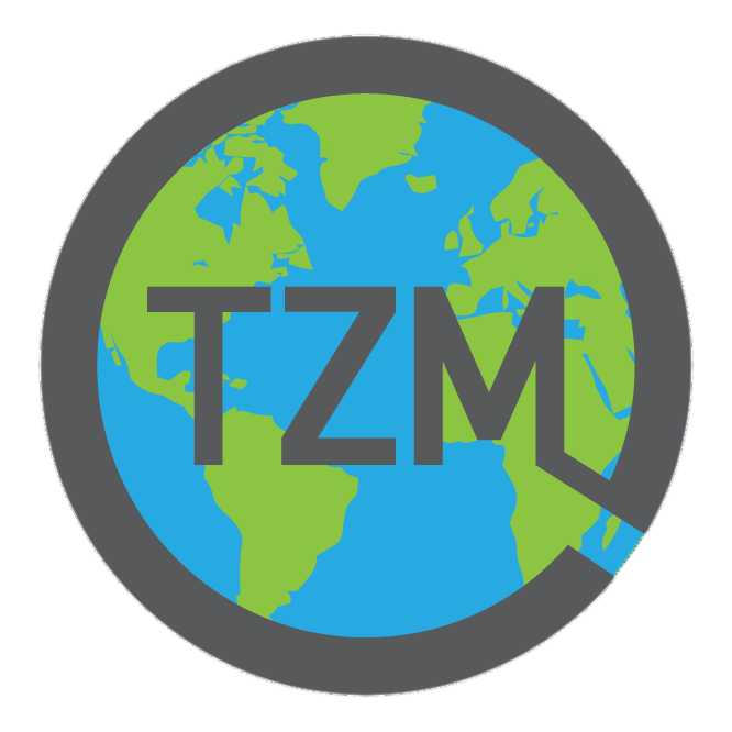 The Zeitgeist Movement Logo. The earth as a globe, with T Z M embossed on it.